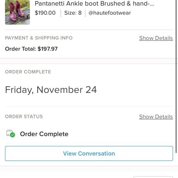 Pantanetti Ankle boot Brushed & hand-dyed leather - Picture 7 of 7